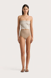 Reyes Bikini Bottom Taupe - Final Sale