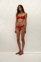 Alma Bikini Bottom Scarlet