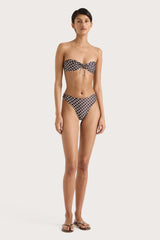Henni Bikini Bottom Espresso Geo - Final Sale