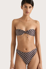 Bandol Bikini Top Espresso Geo - Final Sale