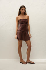Hedy Mini Dress Carob - Final Sale