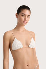Gianni Crochet Bikini Top White - Final Sale