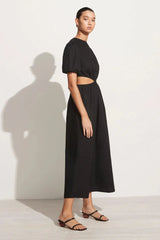 Alessandria Midi Dress Plain Black - Final Sale