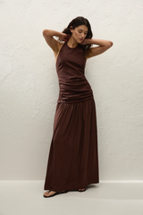 Tali Maxi Dress Carob - Final Sale