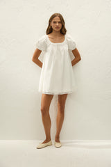 Galle Mini Dress Ixora Lace White