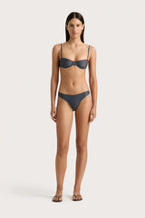 Farrah Bikini Top Charred Navy - Final Sale