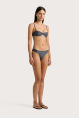 Bebe Bikini Bottom Charred Navy - Final Sale