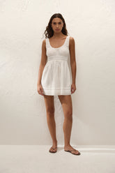 Juliet Mini Dress White - Final Sale