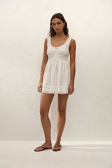 Juliet Mini Dress White - Final Sale