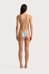 Elea Bikini Top Futura Stripe Sky Blue - Final Sale