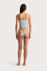 Jean Swim Top Futura Stripe Sky Blue - Final Sale