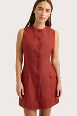 Jane Mini Dress Garnet - Final Sale