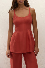 Syna Top Dusty Tomato - Final Sale