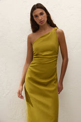 Jomana Midi Dress Olive - Final Sale