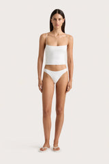 Jean Swim Top White - Final Sale