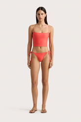 Jean Swim Top Vermillion - Final Sale