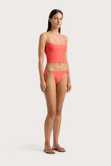 Jean Swim Top Vermillion - Final Sale
