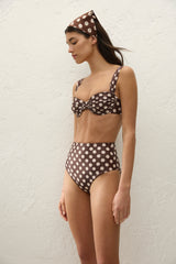 Afonso Bikini Bottom Cioccolato Dot