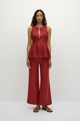 Syna Pant Deep Red - Final Sale