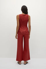 Melia Top Deep Red - Final Sale