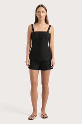Corbiere Vest Black - Final Sale