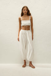 Maratea Pant Ixora Lace White