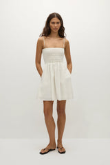 Jean Mini Dress White