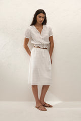 Santana Skirt Lucy Broderie White