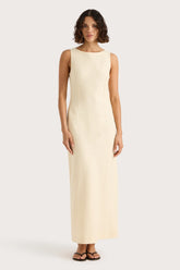 Lydie Maxi Dress Butter - Final Sale