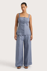 Corbiere Vest Cornflower Blue - Final Sale