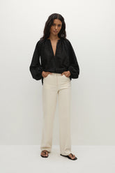 Thora Blouse Agnes Broderie Anglaise Black - Final Sale