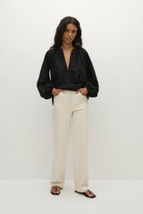 Thora Blouse Agnes Broderie Anglaise Black - Final Sale