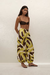 Kortez Balloon Pant Mila Geometric Print
