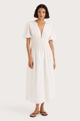 Grace Midi Dress White