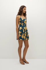 Felice Mini Dress Nora Floral Navy - Final Sale