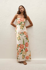 Eleanore Strapless Top Jardines Floral - Final Sale