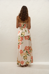 Eleanore Strapless Top Jardines Floral - Final Sale