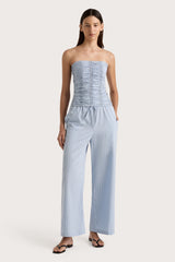 Freja Pant Blue Pinstripe - Final Sale