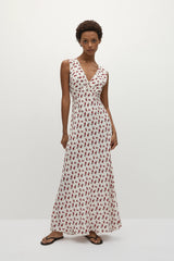 Josephine Maxi Dress Hazy Rose Deep Red - Final Sale