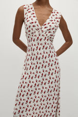 Josephine Maxi Dress Hazy Rose Deep Red - Final Sale