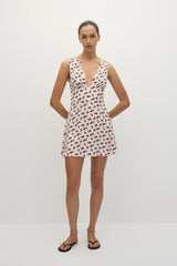 Mela Mini Dress Hazy Rose Deep Red - Final Sale