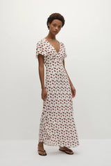 Boda Midi Dress Hazy Rose Deep Red - Final Sale