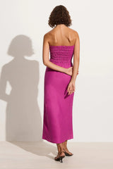Do Dora Midi Dress Magenta - Final Sale