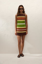 Jacie Mini Dress Valencia Stripe