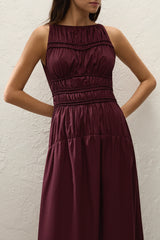 Yael Midi Dress Mulberry - Final Sale