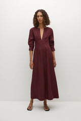 Asha Maxi Dress Bordeaux - Final Sale