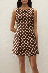 Lydie Mini Dress Cioccolato Dot