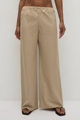 Selan Pant Pinstripe Fawn White - Final Sale