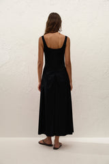 Olas Midi Dress Black - Final Sale