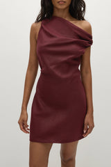 Suis Mini Dress Bordeaux - Final Sale